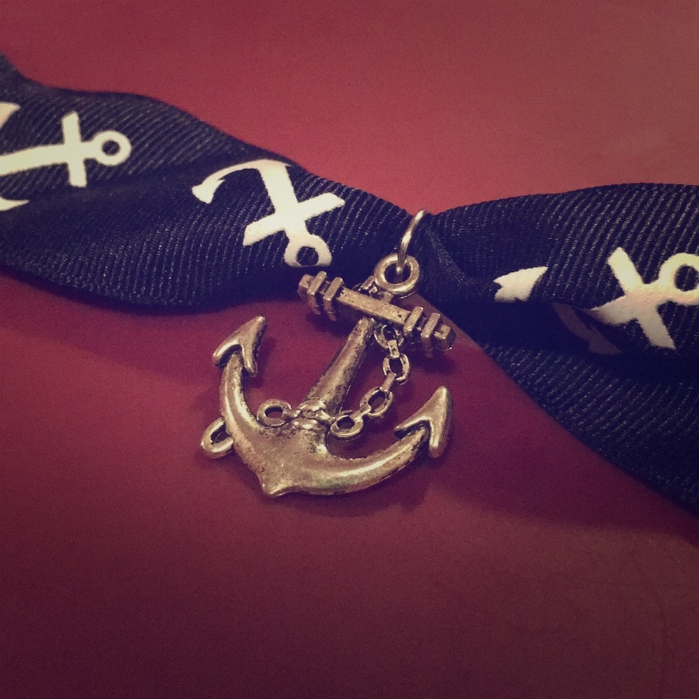 Anchor Decorative Hair Ribbon